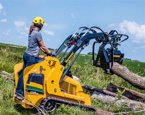 vermeer skid steer grapple|vermeer stand on skid steer.